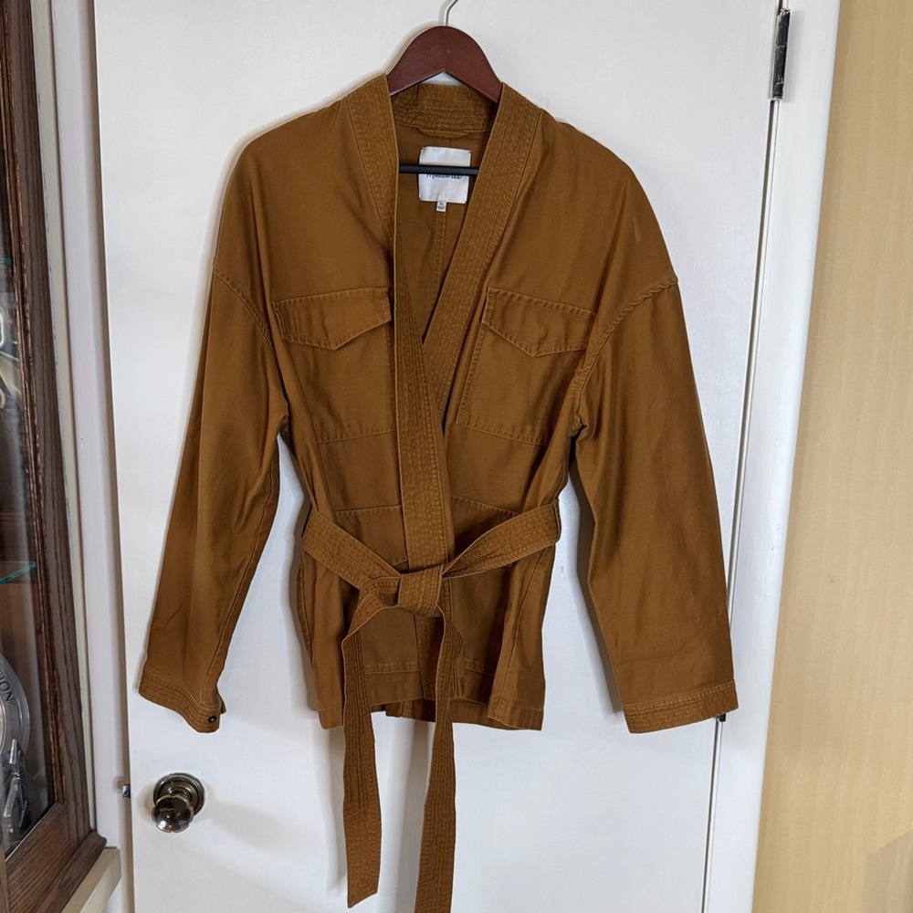 Madewell Utility Jacket in Warm Brown with Belt